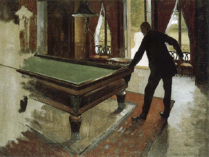 Gustave Caillebotte Pool table china oil painting image